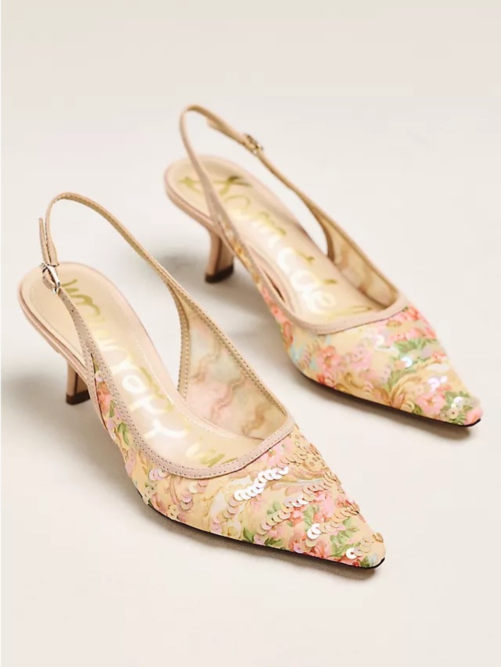 Sam Edelman Bianka Sequin Slingback Heels